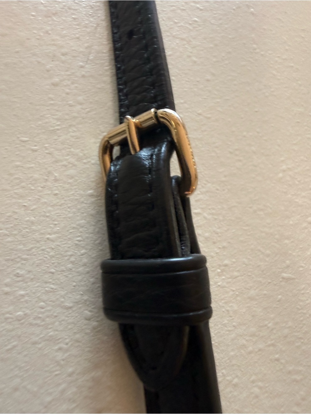 COACH Black Pebbled Leather Crossbody with Gold Logo - Picture 8 of 12